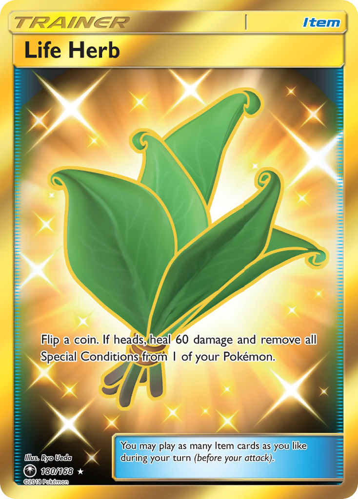 Life Herb 180/168 English Pokémon card from Celestial Storm (2018)