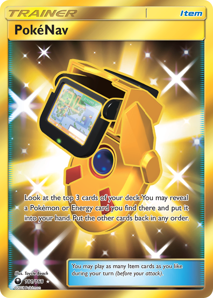 PokéNav 181/168 English Pokémon card from Celestial Storm (2018)