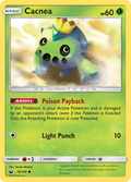 Cacnea 19/168 English Pokémon card from Celestial Storm (2018)