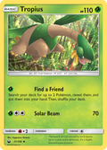 Tropius 21/168 English Pokémon card from Celestial Storm (2018)