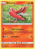 Oricorio 30/168 English Pokémon card from Celestial Storm (2018)