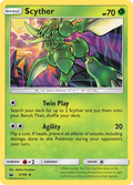Scyther 4/168 English Pokémon card from Celestial Storm (2018)