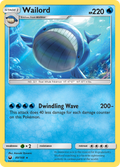 Wailord 40/168 English Pokémon card from Celestial Storm (2018)