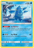 Regice 45/168 English Pokémon card from Celestial Storm (2018)