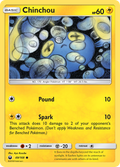 Chinchou 49/168 English Pokémon card from Celestial Storm (2018)