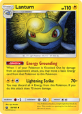 Lanturn 50/168 English Pokémon card from Celestial Storm (2018)