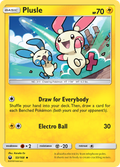 Plusle 53/168 English Pokémon card from Celestial Storm (2018)