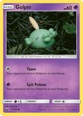 Gulpin 57/168 English Pokémon card from Celestial Storm (2018)