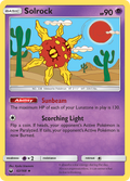 Solrock 62/168 English Pokémon card from Celestial Storm (2018)