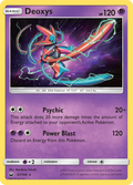 Deoxys 67/168 English Pokémon card from Celestial Storm (2018)