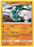 Donphan 73/168 English Pokémon card from Celestial Storm (2018)