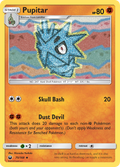 Pupitar 75/168 English Pokémon card from Celestial Storm (2018)