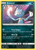 Sneasel 86/168 English Pokémon card from Celestial Storm (2018)