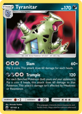 Tyranitar 87/168 English Pokémon card from Celestial Storm (2018)