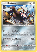 Heatran 98/168 English Pokémon card from Celestial Storm (2018)