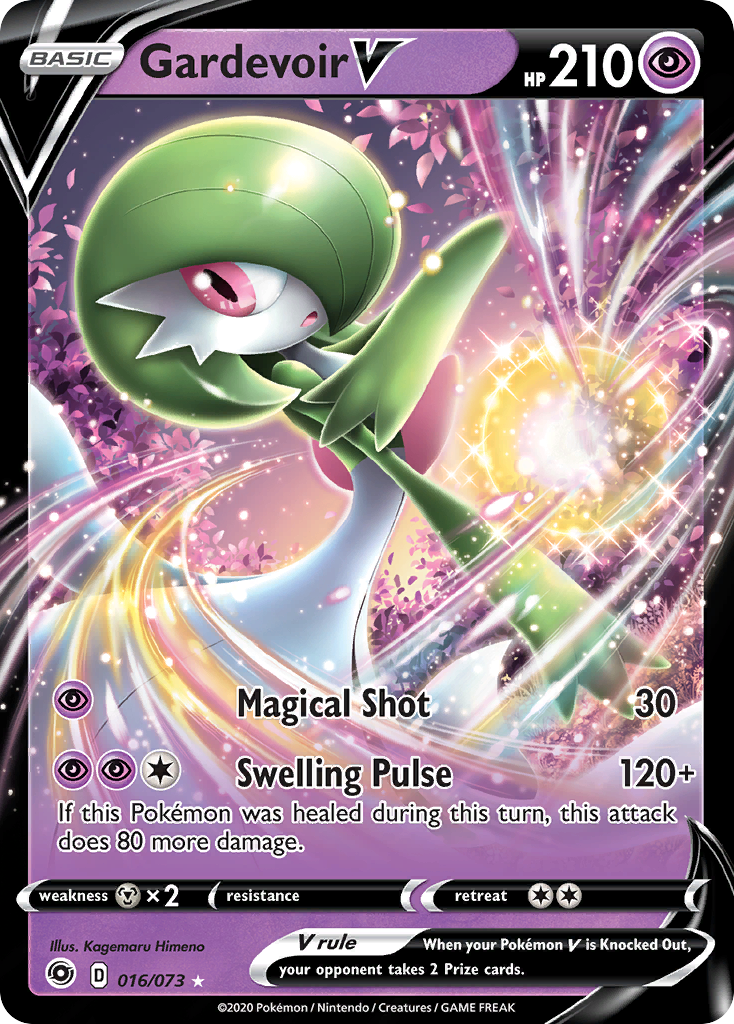 Gardevoir V 16/73 English Pokémon card from Champion’s Path (2020)