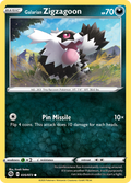Galarian Zigzagoon 35/73 English Pokémon card from Champion’s Path (2020)