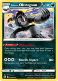 Galarian Obstagoon 37/73 English Pokémon card from Champion’s Path (2020)