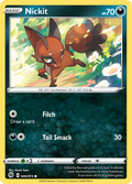 Nickit 46/73 English Pokémon card from Champion’s Path (2020)