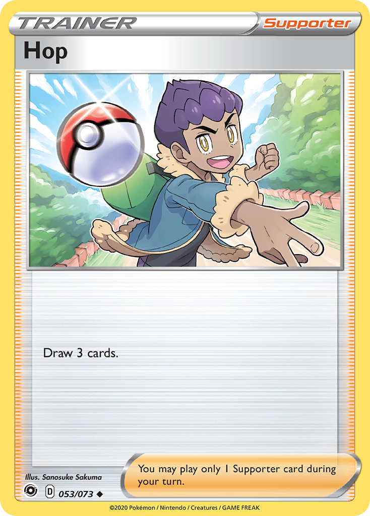Hop 53/73 English Pokémon card from Champion’s Path (2020)