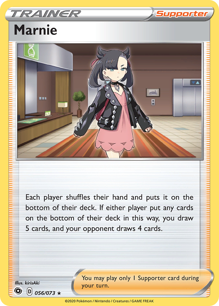 Marnie 56/73 English Pokémon card from Champion’s Path (2020)
