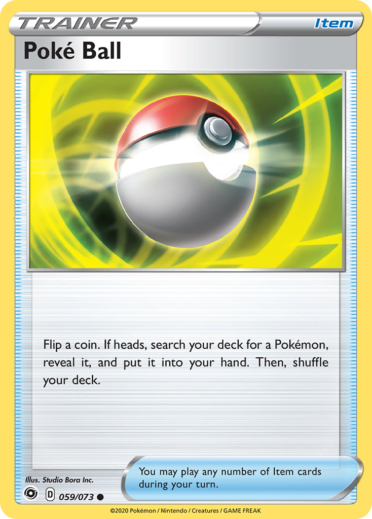 Poké Ball 59/73 English Pokémon card from Champion’s Path (2020)