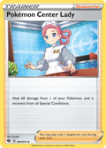 Pokémon Center Lady 60/73 English Pokémon card from Champion’s Path (2020)