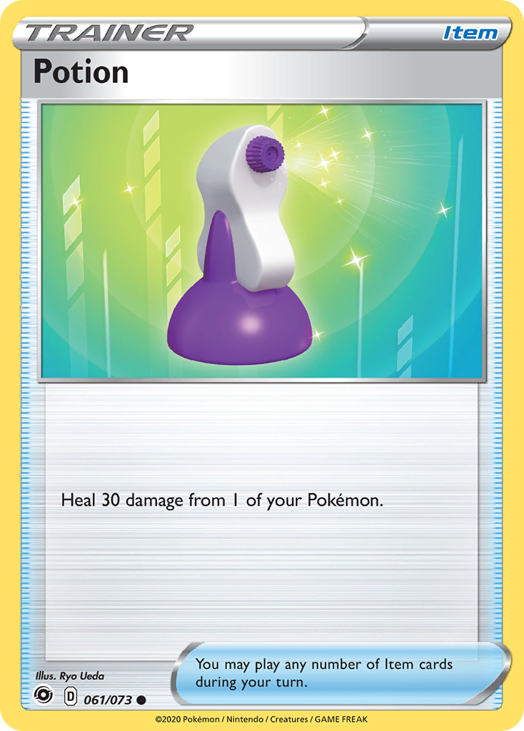 Potion 61/73 English Pokémon card from Champion’s Path (2020)
