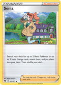 Sonia 65/73 English Pokémon card from Champion’s Path (2020)