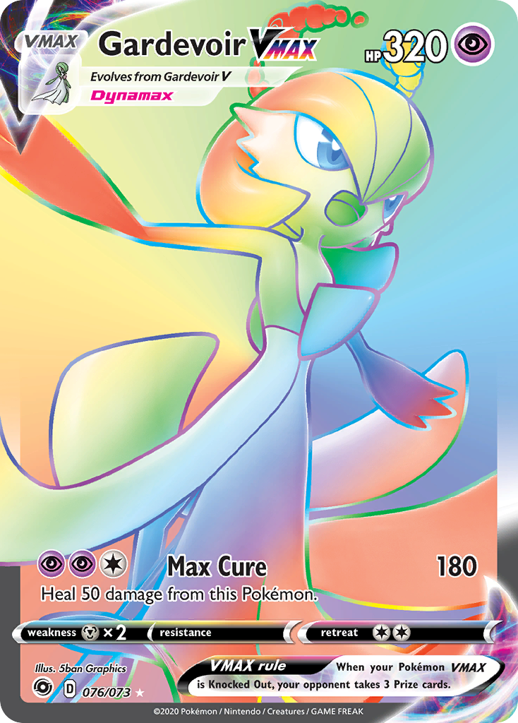 Gardevoir VMAX 76/73 English Pokémon card from Champion’s Path (2020)