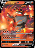 Incineroar V 8/73 English Pokémon card from Champion’s Path (2020)