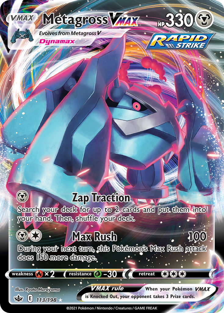 Metagross VMAX 113/198 — English Pokémon Chilling Reign (2021)