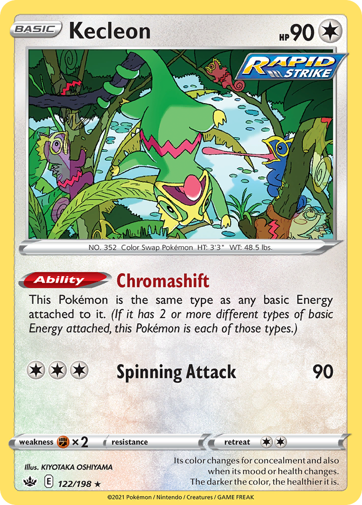 Kecleon 122/198 — English Pokémon Chilling Reign (2021)