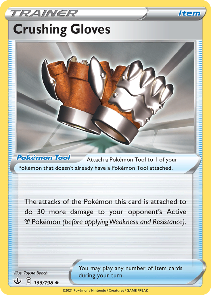 Crushing Gloves 133/198 — English Pokémon Chilling Reign (2021)