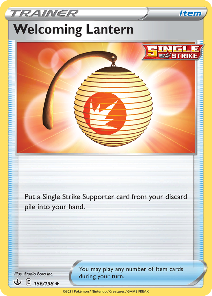 Welcoming Lantern 156/198 — English Pokémon Chilling Reign (2021)