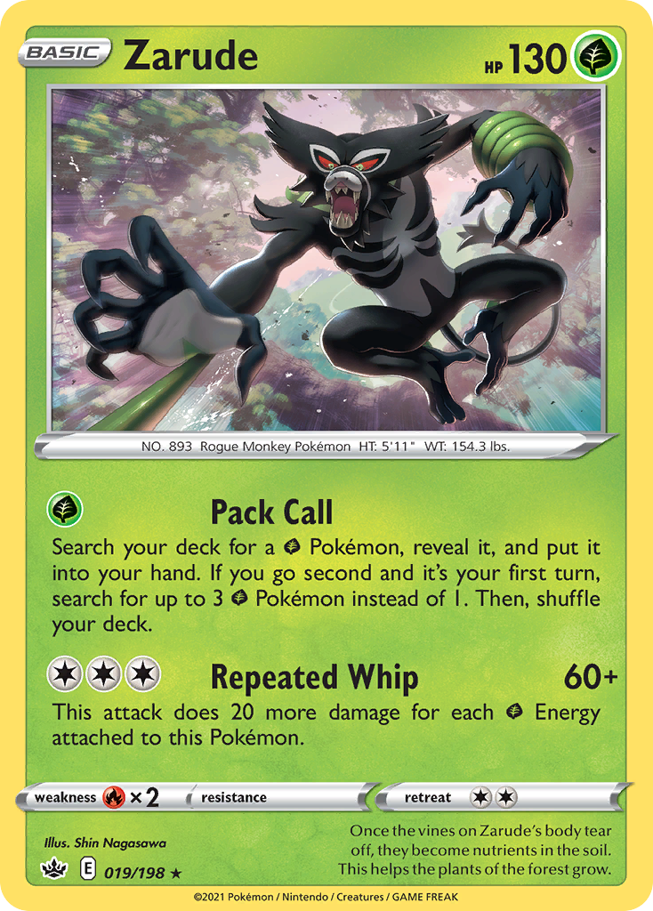 Zarude 19/198 — English Pokémon Chilling Reign (2021)