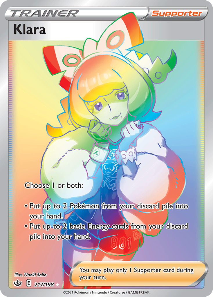 Klara 217/198 — English Pokémon Chilling Reign (2021)