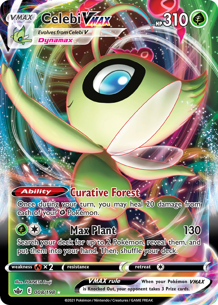 Celebi VMAX 8/198 — English Pokémon Chilling Reign (2021)