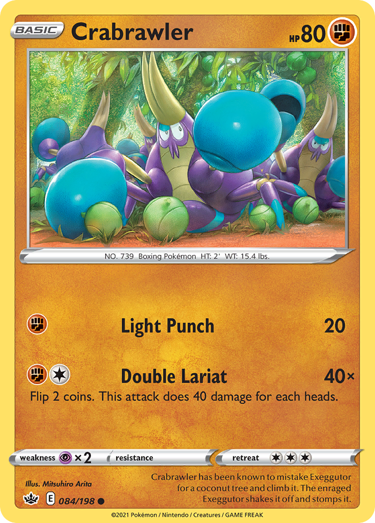 Crabrawler 84/198 — English Pokémon Chilling Reign (2021)