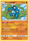 Seismitoad 117/236 English Pokémon card from Cosmic Eclipse (2019)