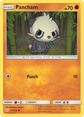 Pancham 119/236 English Pokémon card from Cosmic Eclipse (2019)