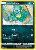 Alolan Grimer 130/236 English Pokémon card from Cosmic Eclipse (2019)