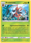 Kricketune 14/236 English Pokémon card from Cosmic Eclipse (2019)