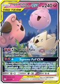 Togepi & Cleffa & Igglybuff-GX 143/236 English Pokémon card from Cosmic Eclipse (2019)