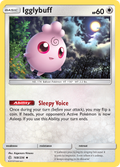 Igglybuff 168/236 English Pokémon card from Cosmic Eclipse (2019)