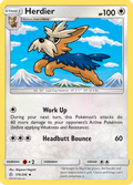 Herdier 175/236 English Pokémon card from Cosmic Eclipse (2019)