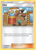 Clay 188/236 English Pokémon card from Cosmic Eclipse (2019)