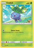 Oddish 2/236 English Pokémon card from Cosmic Eclipse (2019)