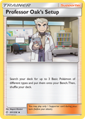 Professor Oak's Setup 201/236 English Pokémon card from Cosmic Eclipse (2019)