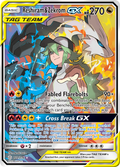 Reshiram & Zekrom-GX 222/236 English Pokémon card from Cosmic Eclipse (2019)